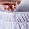 Кровать юбки технологии сплошные эластичные постельные принадлежности рюшинные постельные принадлежности.