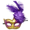 Party Masks Feather Masquerade Masks Carnival Accessories Show Party Christmas Gift Easter Halloween Eye Mask Sexy Dating Toys 230329