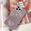 Fashion Cute Women Cover per telefono IPhone 12 Promax 14 Plus Stick Strass Custodia per cellulare lucida Cover completa Anti Drop Custodie per cellulare