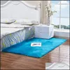 Tapis imitation laine tapis de sol en peluche douce en peau de mouton chambre à coucher tapis shaggy tapis de chevet canapé coussin fausse fourrure livraison directe maison gar dh8ku