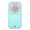 Party Favor Portable Mini Fan USB Laddningsbar med Power Bank Handheld Fans Desk justerbar Fan Air Cooler Home Office Outdoor Travel