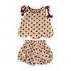 Kleidung Sets Kleinkind Mädchen Kleidung 2023 Sommer Marke Designer Baby T-shirts Dot Leopard Print Jungen Shorts Mode Hosen Kinder Outfit Set