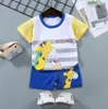 En son kısa pijama kısa kollu takım elbise pamuk tişört bebek yaz çocuk kıyafetleri ev kıyafetleri birçok stil destek desteği özelleştirilmiş logo