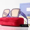 Mode G Buchstabe Luxus-Sonnenbrille Big G Sonnenbrille Frauen 2022 neue Mode einfache große Box