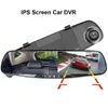 Araba dvr'ı Dikiz Aynası 1080 P Çift Lens Sürüş Video Kaydedici Dikiz Dash Kamera 4.3/2.8 inç Araba Elektronik Aksesuarları