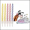 Candles 10 Pcs/Set Magic Relighting Funny Tricky Toy Birthday Eternal Blowing Party Joke Cake Decors Drop Delivery Home Garden Dh43H