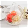 Ljusstakar 60mm romantisk hängande tealight hållare glas globes terrarium ljusstake vase hem el bar dekoration drop del dh37q