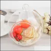 Kandelhouders 60 mm Romantische hangende teaight Holder Glass Globes Terrarium Candlestick Vase Home El Bar Decoration Drop del Dh37q