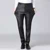 Men's Jeans Summer Black Leather Pants Thin Slim PU SingleLayer Loose Straight High Street Full Length Faux 230330