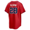 2024 남성 여성 청소년 시티 연결 야구 유니폼 13 Ronald Acuna Jr. 28 Matt Olson 23 Michael Harris 27 Austin Riley 54 Max Fried 1 Ozzie Albies Marcell Ozuna Jersey