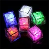 Diğer Festival Parti Malzemeleri Su geçirmez LED ICE Cube MTI Renkli Karanlık Küpler Çubuklarında Yanıp Sönen Parlama Doğum Günü Noel Fes DHF5X