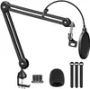 Arm Scissor Microphone Stand Double Layered Screen Pop Filter Heavy Duty Mic Boom Scissor Arm Stands,Broadcasting and Recording