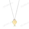 Peach Necklace Luxury Classic Designer Women's New Heart 925 Pendant Three-Color Luxury Jewelry Valentine's Day Present Partihandel med Box G230330