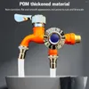 Bathroom Sink Faucets Mop Pool Tap Washing Machine Taps One-in-two-out Washer Bibcock Wall Mounted Double Water Outlet Outdoor Garden