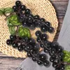 Fleurs décoratives 10 grappes de raisins noirs artificiels faux fruits maison maison cuisine fête décoration de mariage