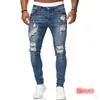 Mens Jeans Casual Pants Ripped Spring and Autumn Sports Pocket Stract Street Run Soft Denim Neutral Slow 230330