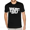 Camisetas masculinas de volta aos anos 80 Retro engraçado para homens Mangas curtas de mangas curtas premium preto o pescoço camisetas