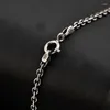 Łańcuchy 925 Thai Silver 2 mm okrągły link kablowy Łańcuch Wysokiej jakości naszyjniki dla kobiet mężczyzn unisex prezent biżuterii długa 40 45 cm