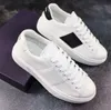 Białe czarne makro mężczyzn Sneakers Buty ponowne szczotkowane trenery skórzane tkanina gumowa podeszwa platforma deskorolka komfortowy spacery EU38-46