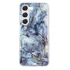 Fashion Marble IMD Custodie per Samsung S23 Ultra Plus Galaxy A34 A54 A24 5G A14 Natural Granite Stone Rock Soft TPU Custodia antiurto per cellulare Cover posteriore Pelle