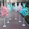 150CM Hauteur Fleur Artificielle Fleurs De Cerisier Arbre Route Conduit Mariage Coureur Allée Colonne Centres Commerciaux Porte Ouverte Décoration Stands ss0330