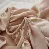 Кровать юбки Нордич Постняковая постельное белье
