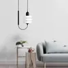 Lampy wiszące nowoczesne szkło do badań salonu nocna droplight pojedyncza głowica Hanglamp Indoor Decor Industrial Lighting LED żyrandel LED