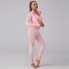 Actieve sets 2/3 stukset vrouwen trainen kleding yoga vrouwelijke gym fitness naadloze sportkleding zipper shirts sport beha leggings