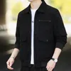 Men's Jackets Trendy Casual Jacket Korean Version Light Corduroy Clothing Young and Middleaged Lapel Coat 230330