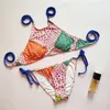 Kobiety stroje kąpielowe 2023 Wysokie szyja bikini kobiety Brazylia plażowa bikwiini bandaż kostium kąpielowy Positwork Push Up Kąpiec Bandeau Swim Wear1