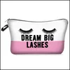 Borse portaoggetti Borsa da toilette Digital Bride Makeup Letters Stampa Cosmetic Pouch Gift For Brides Drop Delivery Home Garden Hou Dhuz0