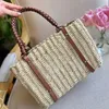 Designer beach bag straw Bags Summer Knitting handbag women Basket bags girls pretty shopper woven Small Tote dicky 2023