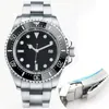 Herenhorloges 44 mm diepe keramische lunette Sea-dweller saffier cystal roestvrij staal glijslot massieve sluiting automatisch mechanisch heren225l