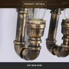 Wall Lamps Creative Retro 2 Heads Water Pipe Lamp Cafe Bar Lights Industrial Wind Restaurant Balcony Loft Wrought Iron Sconce Bra