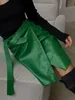 Jupes Beyouare Faux cuir motif ALine jupe femmes mode élégant solide vert taille haute fendu Mini automne 230330