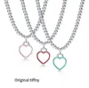 Sterling New 925 Mode Argent Émail Femmes De Luxe Amour Designer Classique Trois Couleurs De Luxe Bijoux Clavicule Saint Valentin Cadeau En Gros Avec Boîte G23