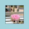 Dekoratif Çiçek Çelenk Demir Sepet Gül Hediye Sabunu BAR KUTU LOVER Çiçek Sevgililer Günü Dekorasyon Damlası teslim DHPT2