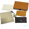 design premium leather classic female male key holder coin purse small leather key purse