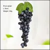 Autres fournitures de fête festives Favors Grapes de fruits artificiels Simation Simation Plastic Decorative For Kitchen Pub Home Cabinet Orna Dhmeh