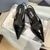 Sandals Ladies pointedmules kitten heel design French high heels simple collocation shoes daily shopping comfortable size 3442 230330