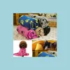 Penne per canili Coperta per cani da compagnia Coperte stampate artiglio Getta Tappetino per gatti Animali domestici Asciugamano da bagno Forniture invernali calde Drop Delivery Home Gard Dhctx