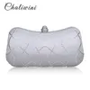 Evening Bags style Diamond Women Clutches Ladies Girl Party Wedding Purse Royal Pink Hand Clutch Bag With Chain 230329
