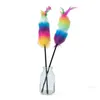 Cat Toys Rainbow Color Wool Top Kitten Teaser Stick Pet Interaction Drop Delivery Home Garden Supplies Dhatn