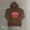 Erkek Hoodies Sweatshirts SP5der 555555 Örümcek Turuncu Sweatshirt Takım Genç Thug Swearpant Seti T221216ZTBD GC6Y