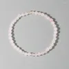 Strand 4mm Mini Rose Quartz Armband Energy Armband Tiny Natural Stone Statement Charm Beaded Couples