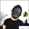 Maschere per feste Maschera per orangutan Halloween Scimmia spaventosa Horror Sile Cosplay Piede Costume Fornitura Consegna a domicilio Forniture festive per giardino Dhgmf