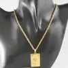 Collane con pendente PLACCATO ORO GIALLO 24" COLLANA CON CORDA BUDDHA Buddismo BENEDIZIONE/