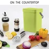 Poubelles Poubelles suspendues en 4 couleurs avec un couvercle en bas pour bacs de rangement muraux pour compost alimentaire de cuisine et 230329