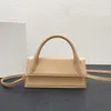 Luxus-Handtasche Umhängetaschen Leder Designer Jacquemu Handklappe Samt Bamnino Palmenmuster Tragetasche LE Bambinos LONG Noeud Lange Version Grand Achseltasche