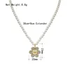 Anhänger Halsketten Mode Kpop Perle Choker Halskette Nette Kette Sonnenblume Für Frauen Schmuck Mädchen Geschenk